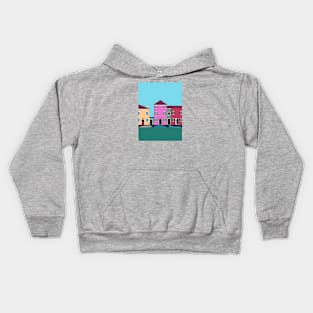 Colorful Burano, Italy Kids Hoodie